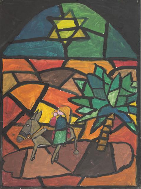 Weihnachtsbild: Flucht nach Ägypten