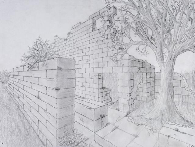 Perspektive mit 2 Fluchtpunkten: Natur und Kultur