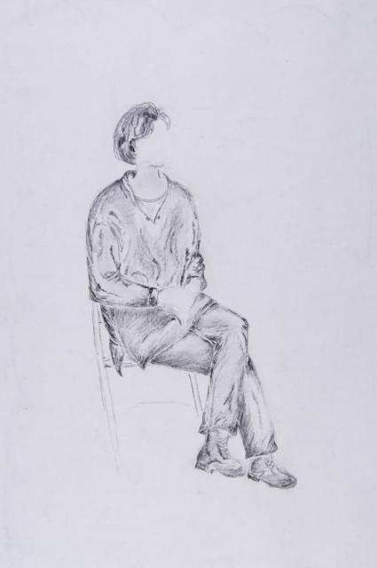 Person: Sitzendes Mädchen