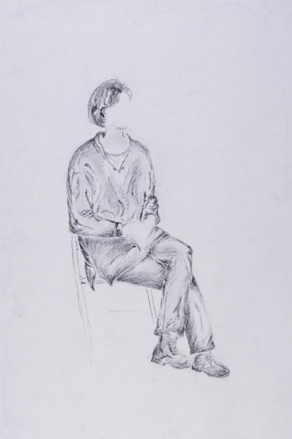 Person: Sitzendes Mädchen