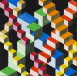 Vasarely: Kubische Formen