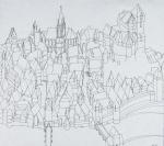 Grundriss-Schrägbild: Stadtansicht