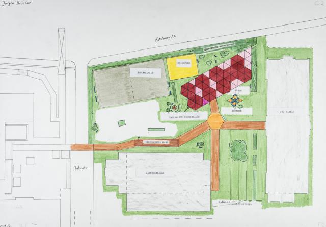 Verbindung: Altes und neues Gebäude