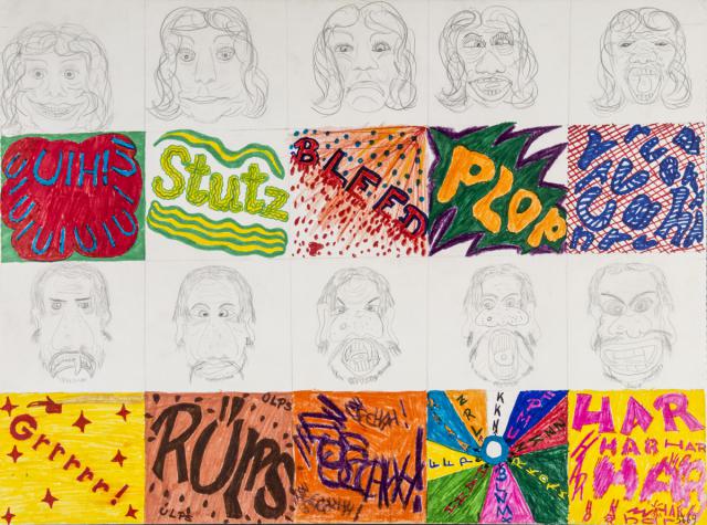 Darstellen von Gefühlen, Schrift in Comics