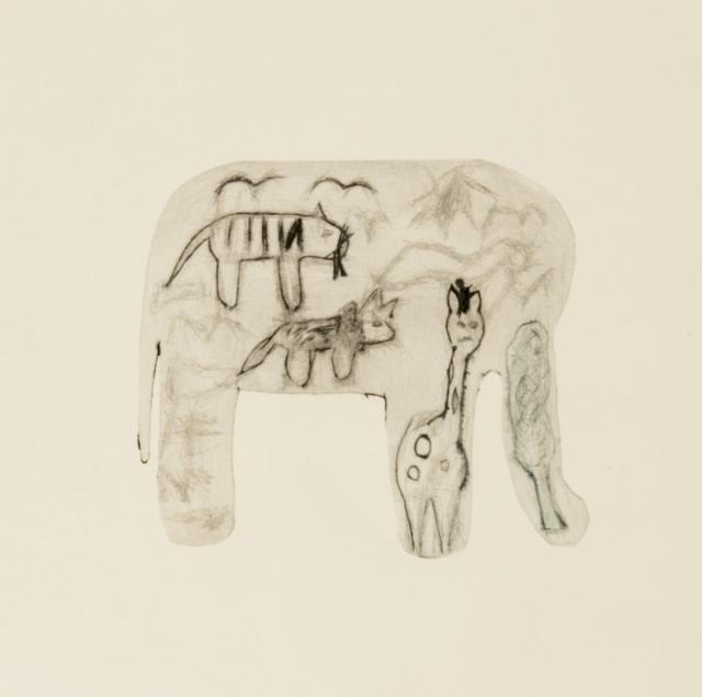 In Form geschnittenes Motiv: Tiere