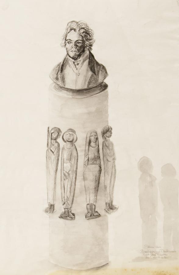 Skizze eines Denkmals