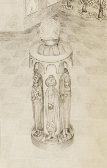 Skizze eines Denkmals