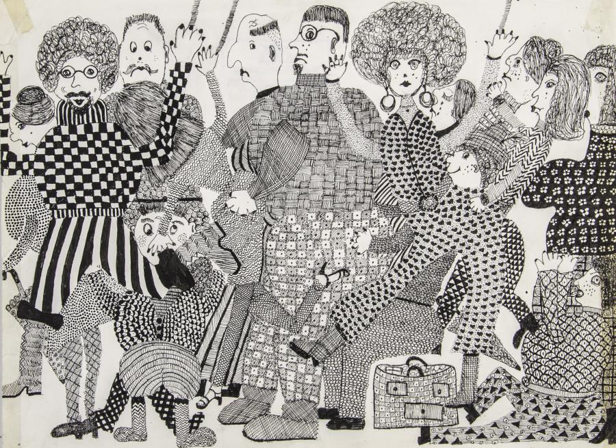 Personen in der Straßenbahn