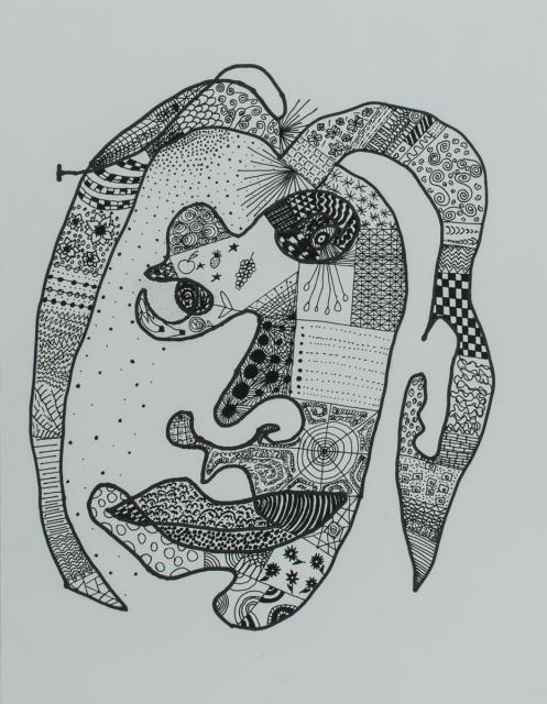 Porträt aus einer Linie