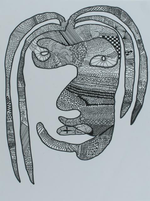 Porträt aus einer Linie