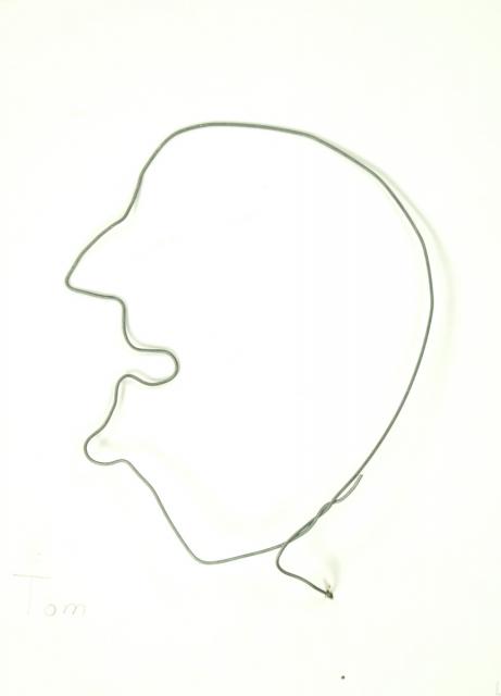 Porträt: Drahtzeichnung