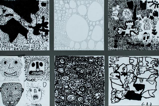 Gestalten mit Punkten und Kreisen