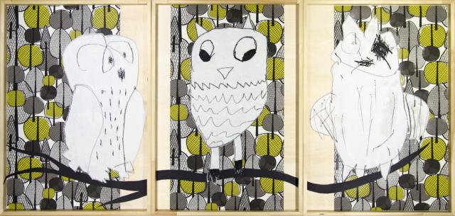 Familie im Eulengehege