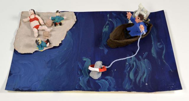 Eine Robbe in Freiheit