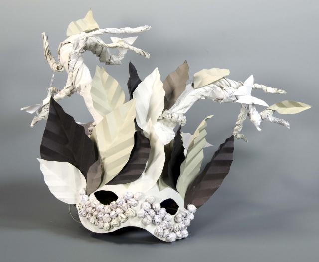 Kopfbedeckung aus Papier, Modell: Waldelfe