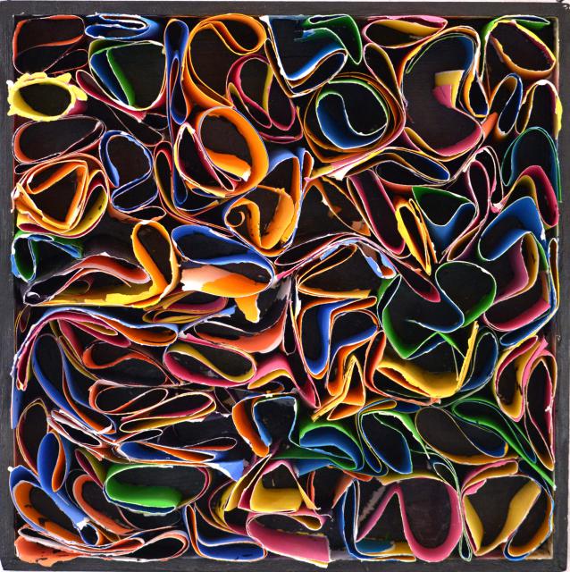 Klangfarben-Farbklänge Labyrinth entsteht