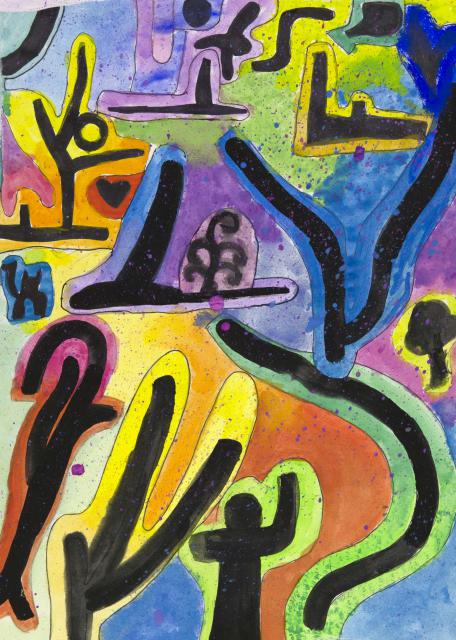 Parklandschaft nach Paul Klee