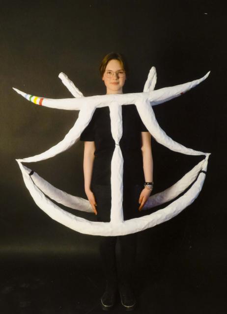 Plastik tragbar- Eine Hommage an Oskar Schlemmer