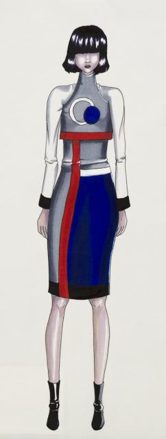 Fashion meets Bauhaus-Grundformen