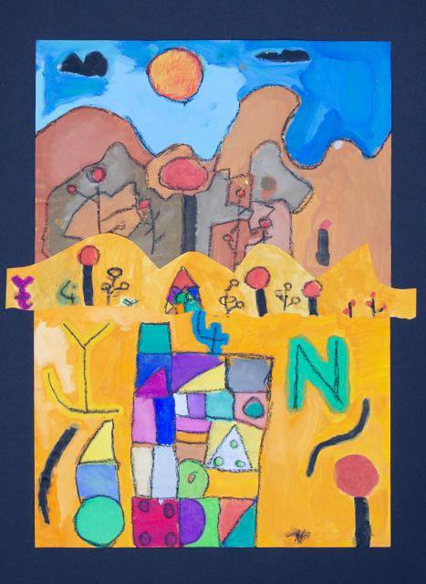 Parklandschaft nach Paul Klee