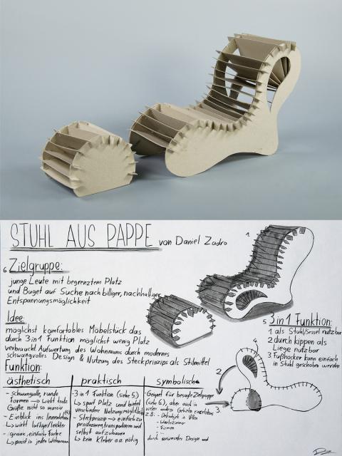 Design einer Sitzgelegenheit