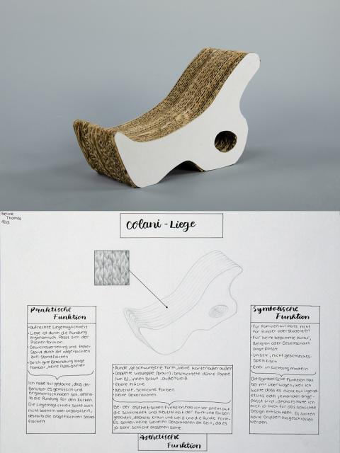 Design einer Sitzgelegenheit - Colani Stuhl