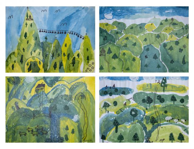 Kaum Schnee in den Bergen