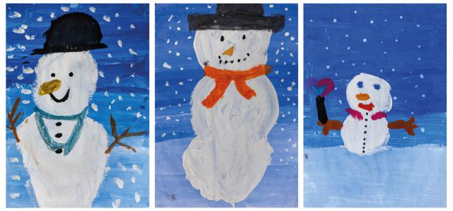 Wir bauen einen Schneemann