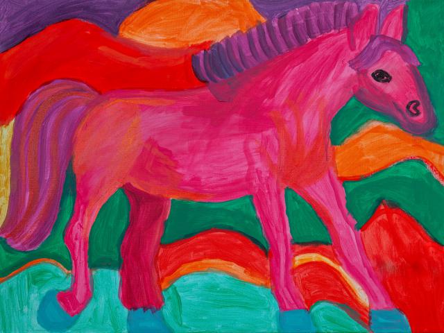 Mein farbenfrohes Pferd