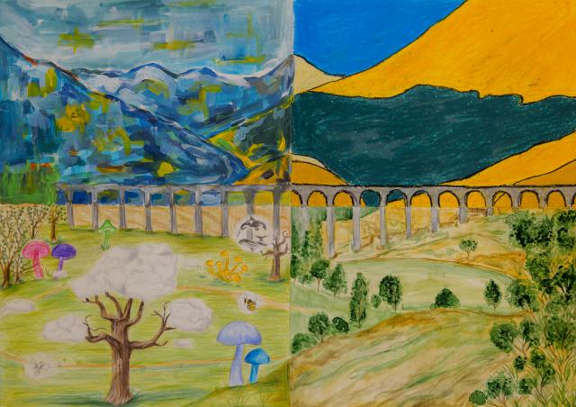 Landschaftsmalerei in 4 Stilen