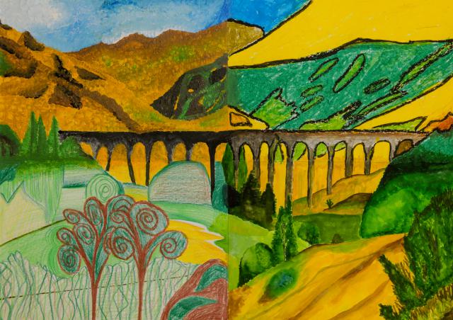 Landschaftsmalerei in 4 Stilen