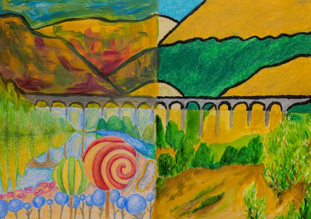 Landschaftsmalerei in 4 Stilen