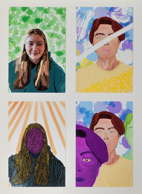 Verfremdung - Entfremdung des Selbstporträts