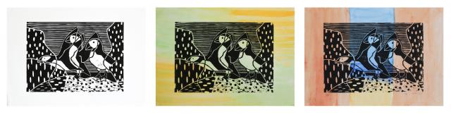 Tier in verschiedenen Bewegungen