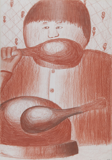 Person: Ein Dicker bei seiner Lieblingsbeschäftigung