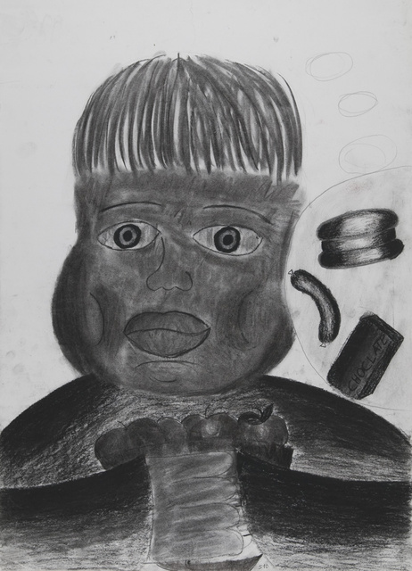 Person: Ein Dicker bei seiner Lieblingsbeschäftigung