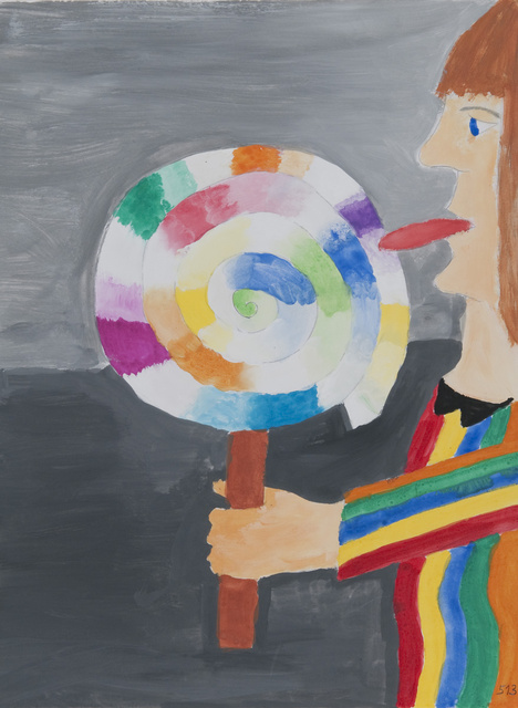 Kind mit Riesenlutscher