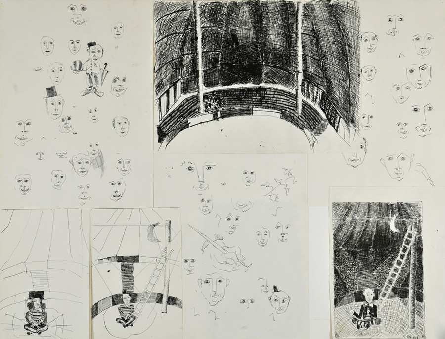 Personenstudien im Zirkus