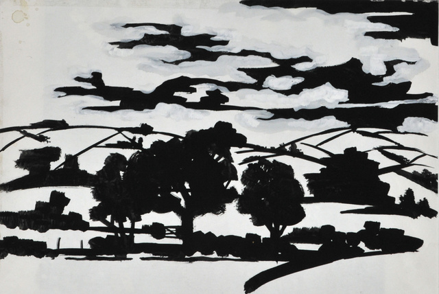 Landschaft mit Bäumen