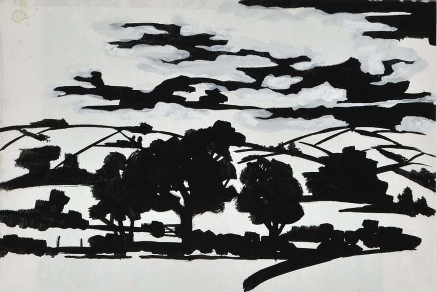 Landschaft mit Bäumen