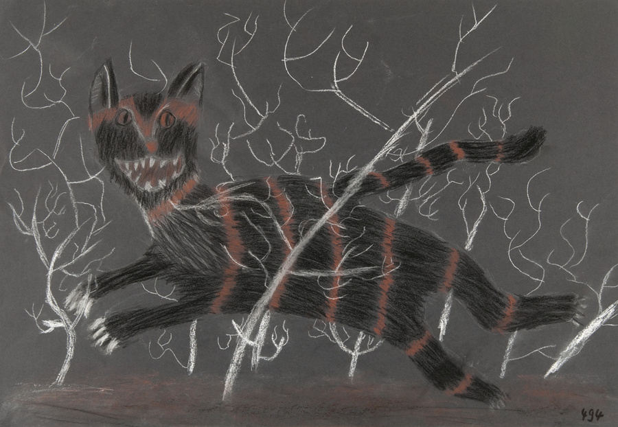 Tier: Katze auf der Pirsch