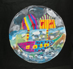 Blick durch ein Fernrohr