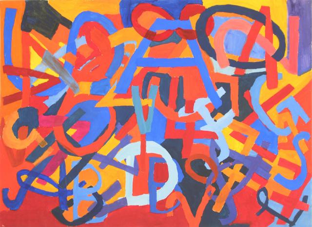 Verschlungene Buchstaben