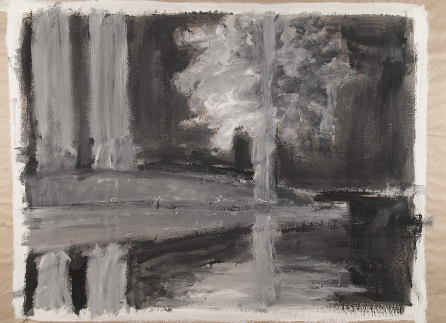 Landschaft in der Dunkelheit