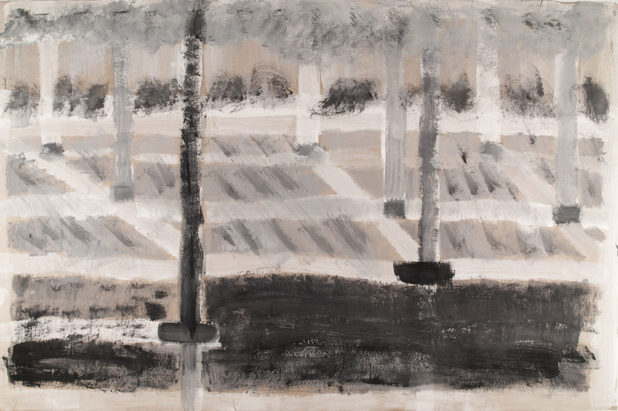 Landschaft in der Dunkelheit