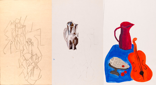 Stillleben nach G. Braque