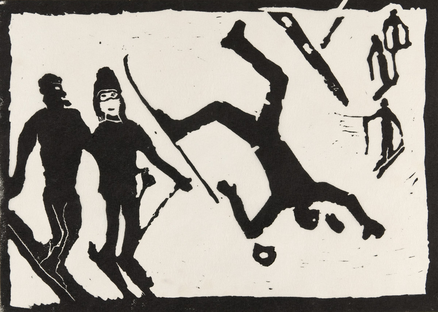 Winterlandschaft mit Personen