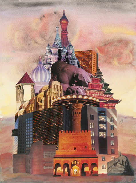 Surrealistisches Gebäude