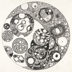 Blick durch ein Mikroskop