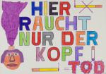 Schriftplakat und Bildsymbole